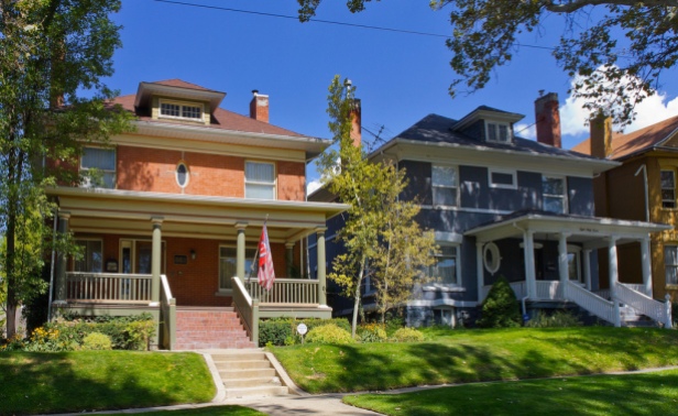 American Foursquare style house